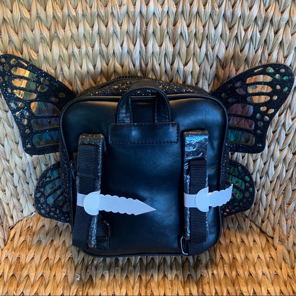 New Metemorphic 🦋Butterfly Black Glitter Backpack - Picture 7 of 9